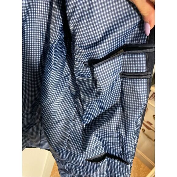 Saddlebred Navy 4 Way Stretch Blazer SZ 42 Short - Picture 7 of 11